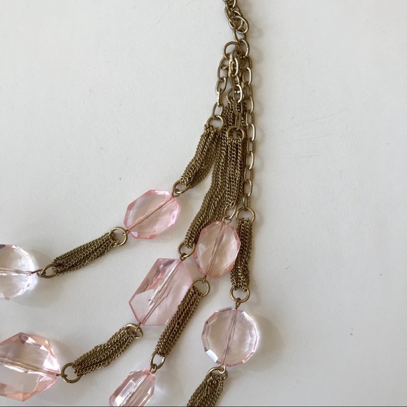 Pink gem necklace - Picture 2 of 2
